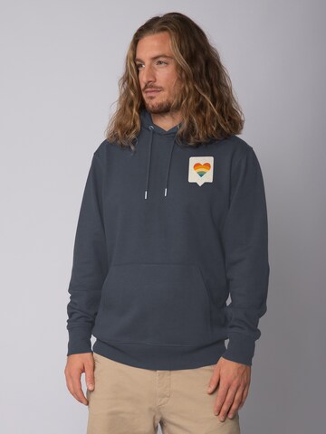 Watapparel Sweatshirt ' Von Herzen ' in Grau: Vorderseite