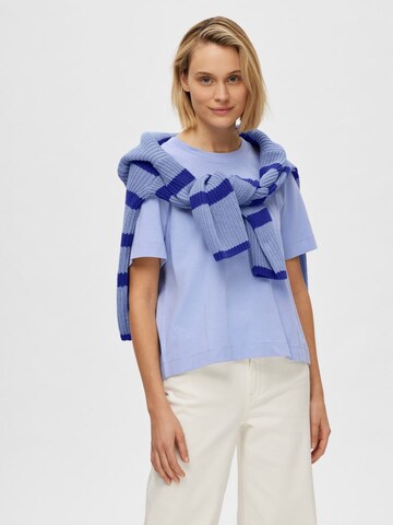 SELECTED FEMME Shirt 'ESSENTIAL' in Blauw