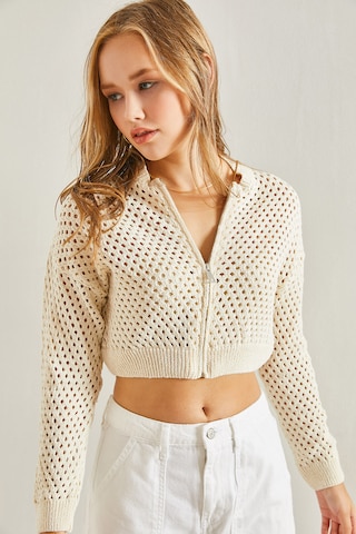 Bianco Lucci Cardigan i beige