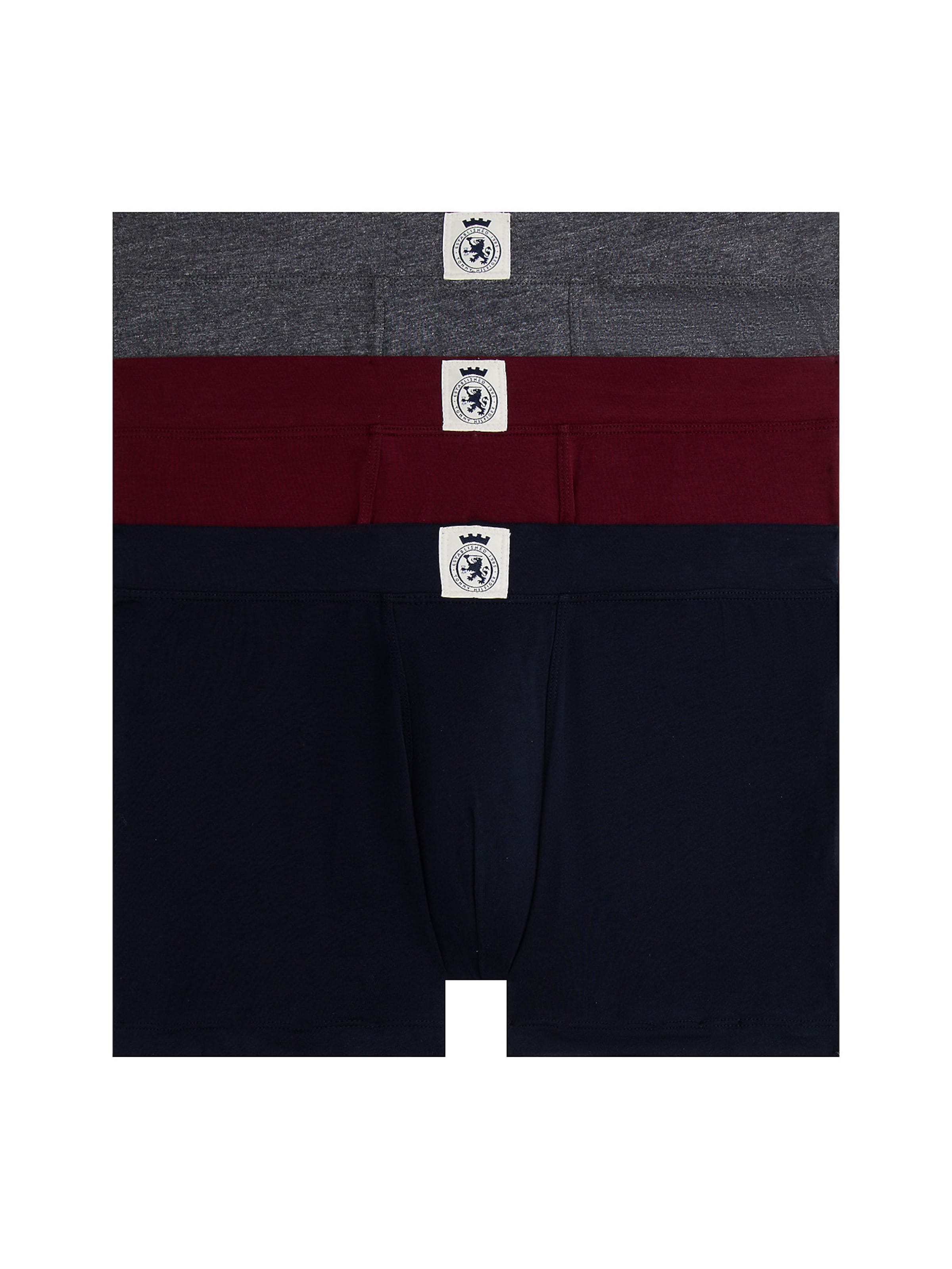 bazaltszürke / sötétvörös / fekete / fehér Tommy Hilfiger Underwear Boxeralsók, Termék nézet