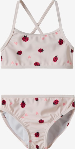 NAME IT Bustier Bikini 'NMFZIZLA' värissä vaaleanpunainen: etupuoli