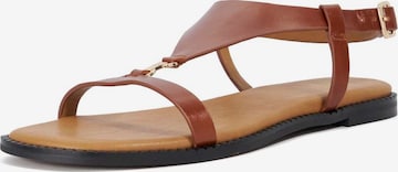 Sandales 'Laith' Dune LONDON en marron : devant