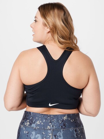 NIKE Bustier Sport-BH in Schwarz