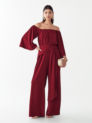 St MRLO Jumpsuit 'VICENTE' in Rood: voorkant
