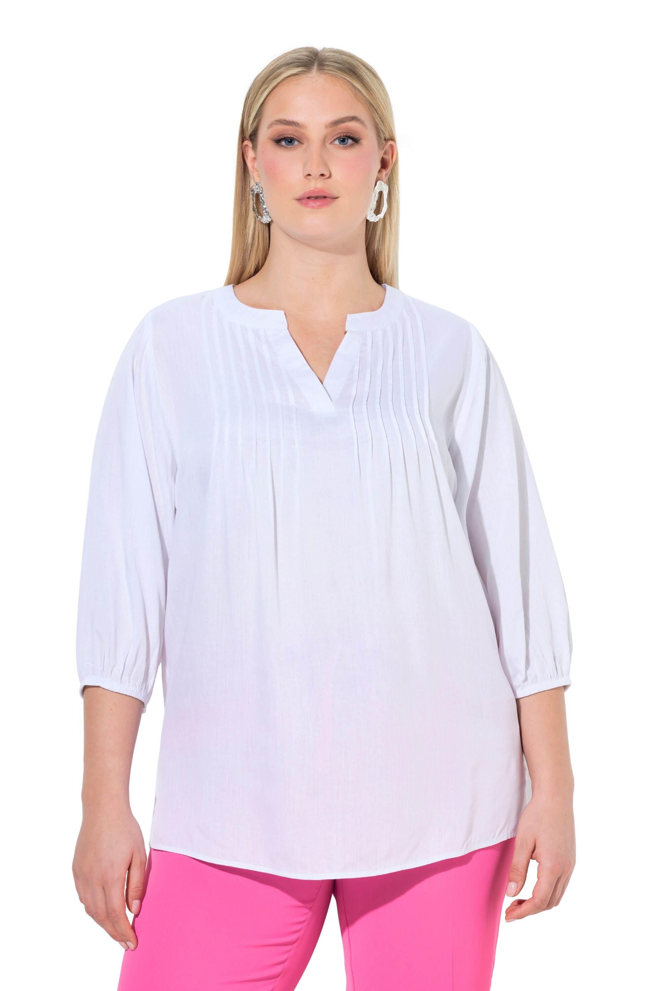 Ulla Popken Tuniek in Wit: voorkant