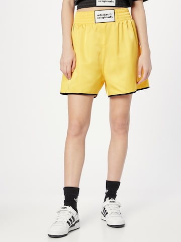 ADIDAS ORIGINALS Loose fit Pants 'Boxing' in Yellow: front