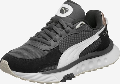 PUMA Sneaker 'Wild Rider' in silbergrau / schwarz / silber / weiß, Produktansicht