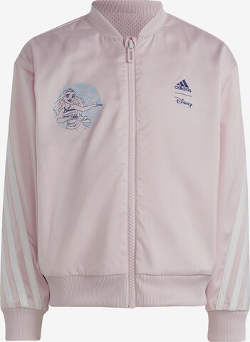 ADIDAS SPORTSWEAR Athletic Jacket 'Disney Moana' in Pink: front