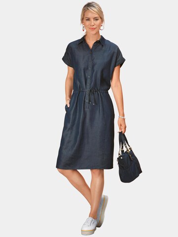 Robe-chemise Goldner en bleu : devant