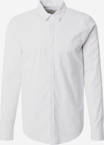 HOLLISTER - Ajuste regular Camisa en blanco: frente