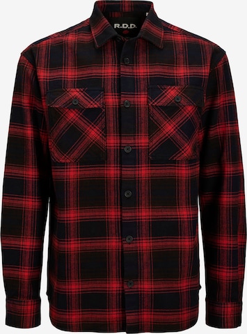 Chemise R.D.D. ROYAL DENIM DIVISION en rouge : devant