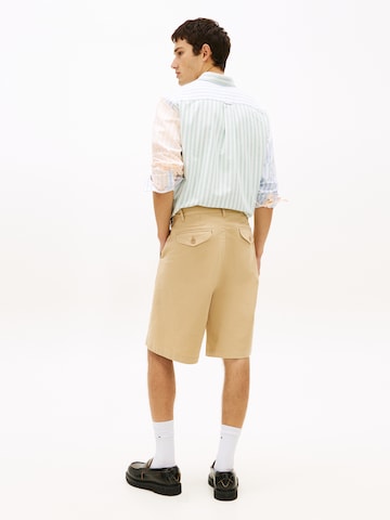 Tommy Jeans Loosefit Παντελόνι πλισέ σε μπεζ