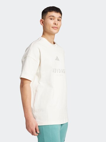 ADIDAS SPORTSWEAR Λειτουργικό μπλουζάκι 'A SZN' σε λευκό: μπροστά