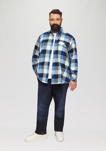 s.Oliver Regular fit Button Up Shirt in Blue