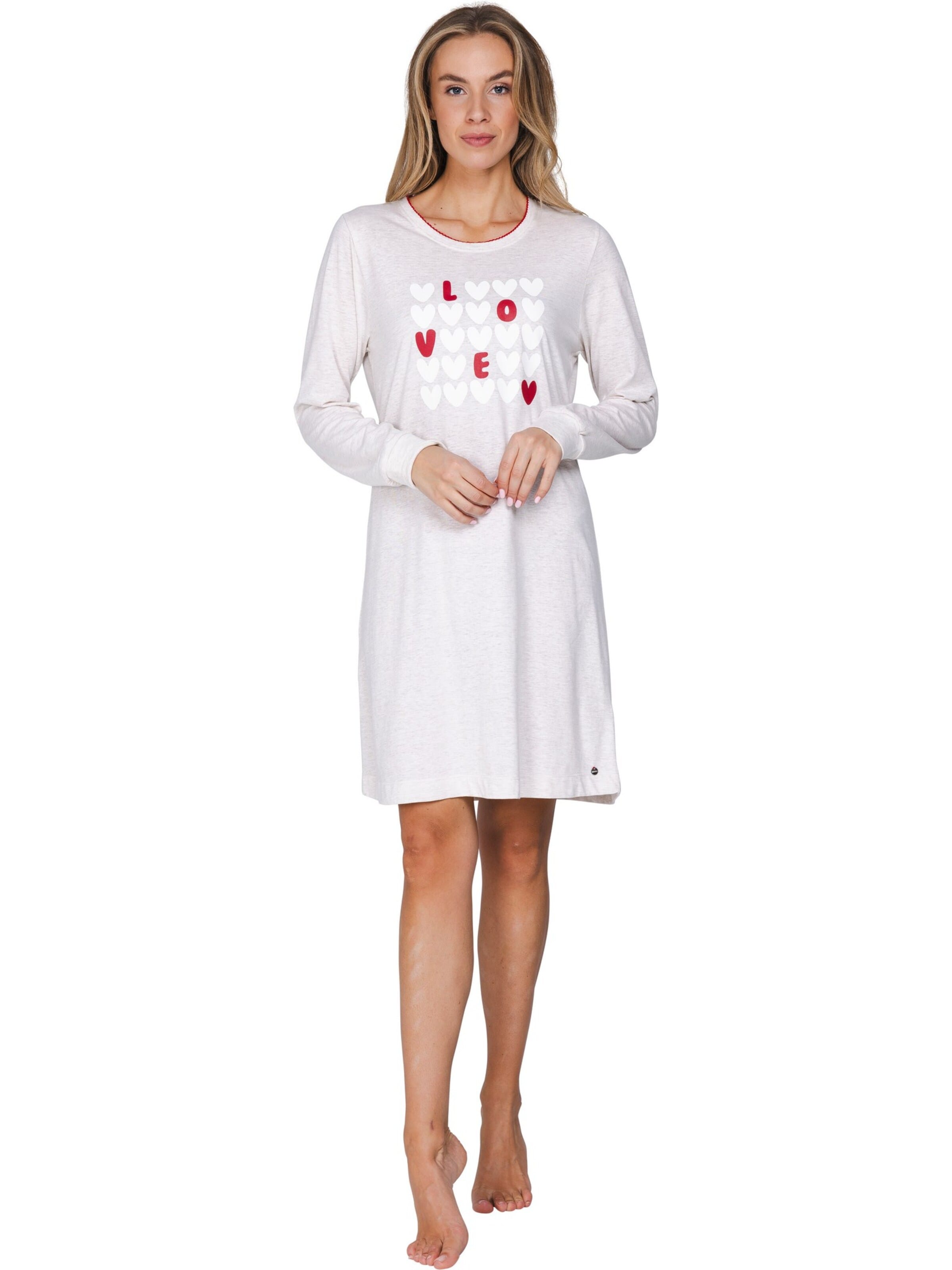 Rebelle Nachthemd 'Endless Love' in Beige
