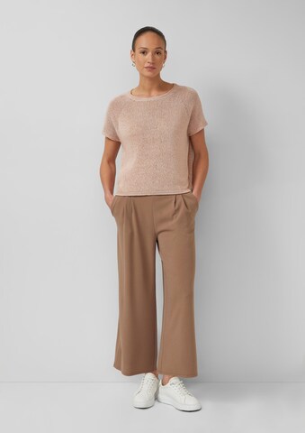 Wide Leg Pantalon s.Oliver en marron