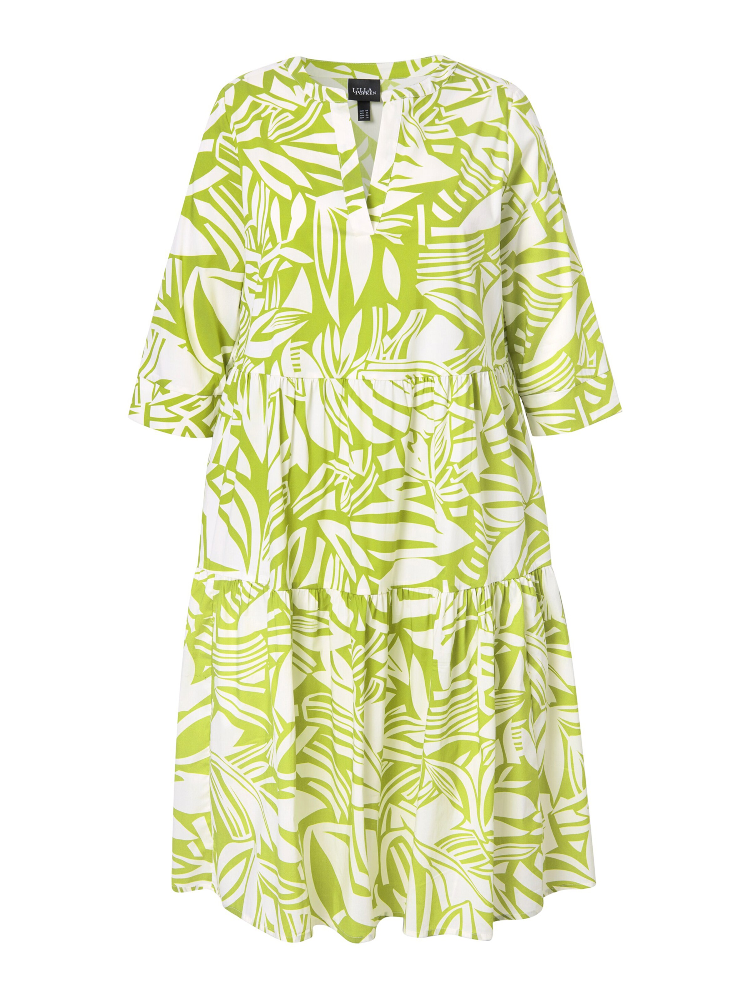 Ulla Popken - Vestido em verde: frente