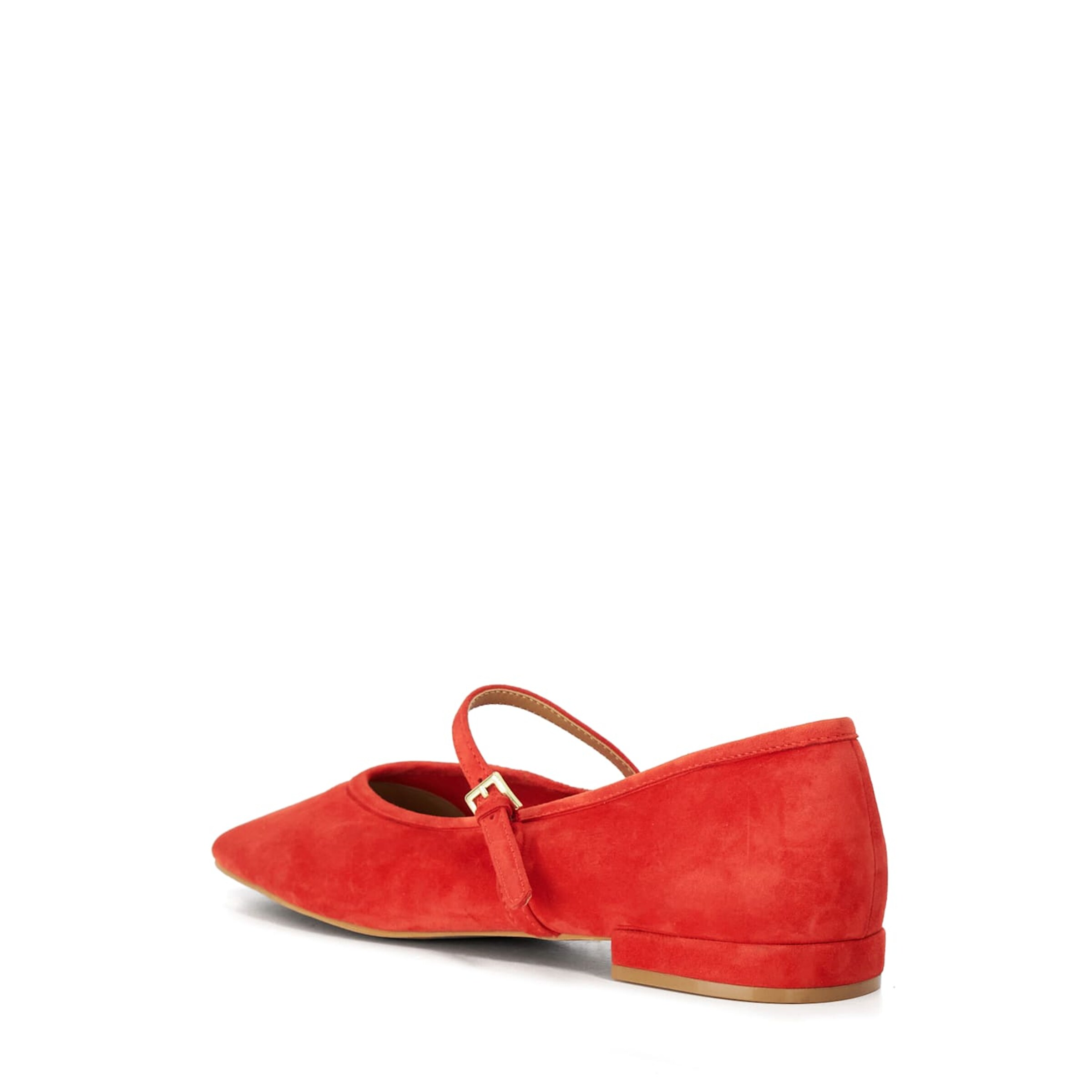 Dune LONDON Ballerina met riempjes in Rood