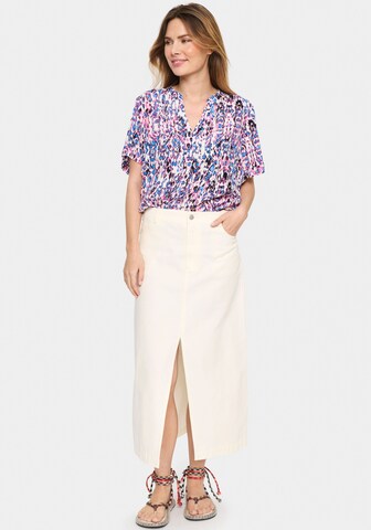 SAINT TROPEZ Bluse i blandingsfarvet