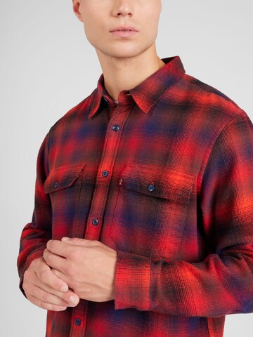 LEVI'S ® Comfort fit Overhemd 'Jackson Worker' in Rood