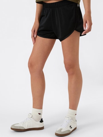 Champion Authentic Athletic Apparelregular Hlače - crna boja: prednji dio