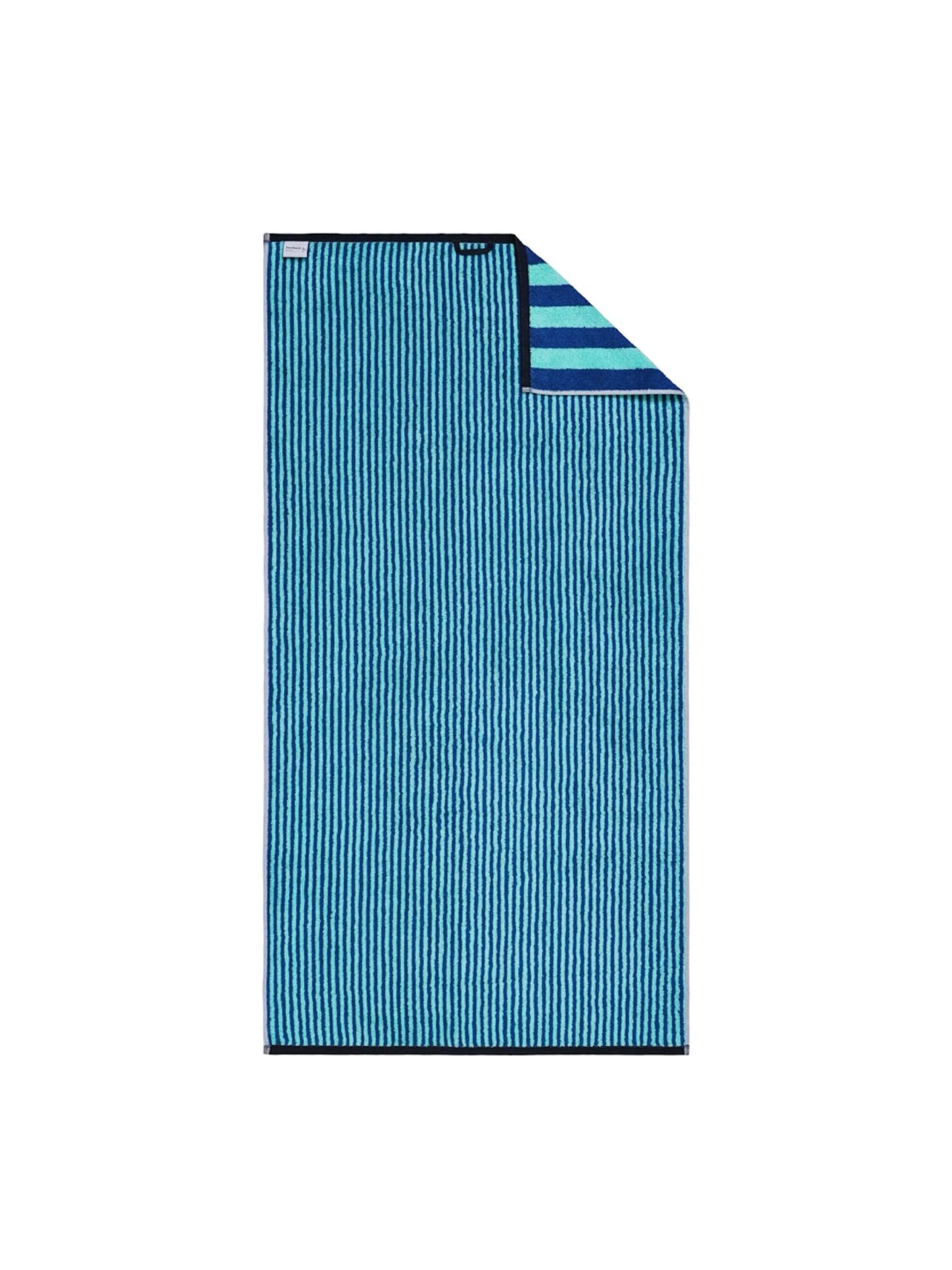 Herzbach home Towel 'Good Vibes' in Blue