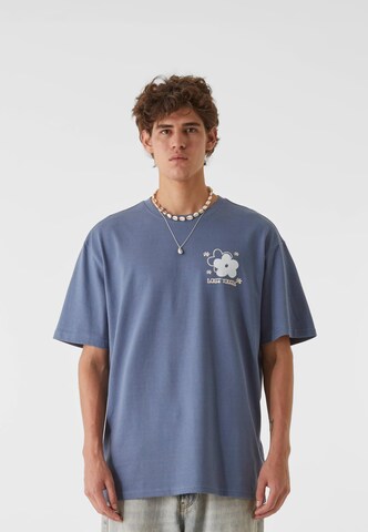 Lost Youth T-Shirt 'Blossom Fusion' in Blau: Vorderseite