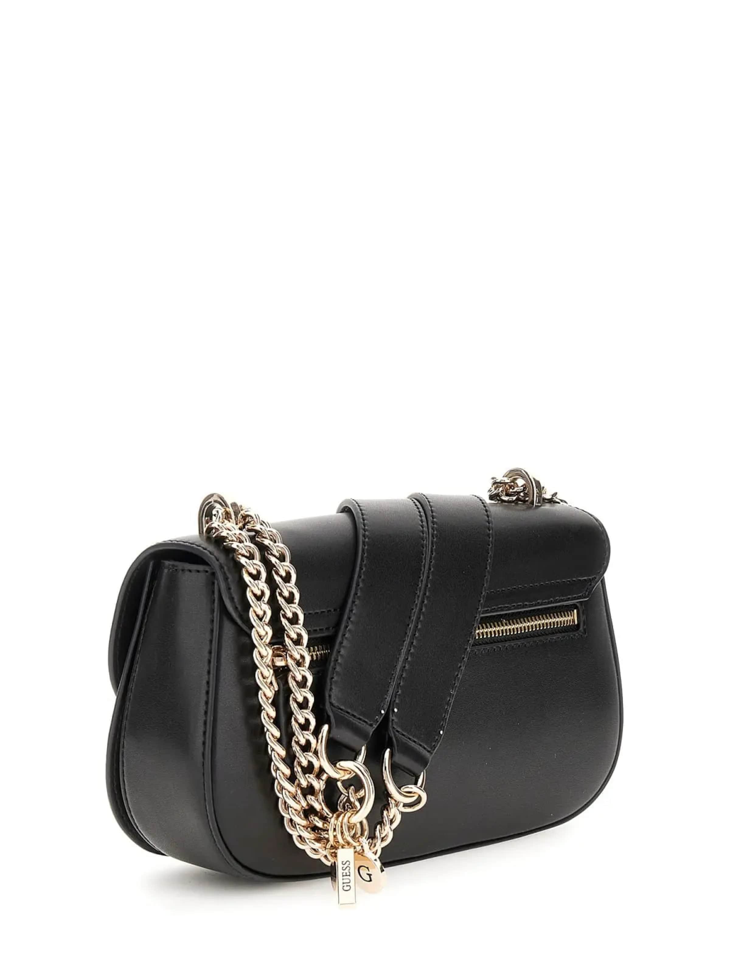 Borsa a tracolla 'Guess Sac Bandoulière Daryna 2 Comp Satche Black' di GUESS in nero