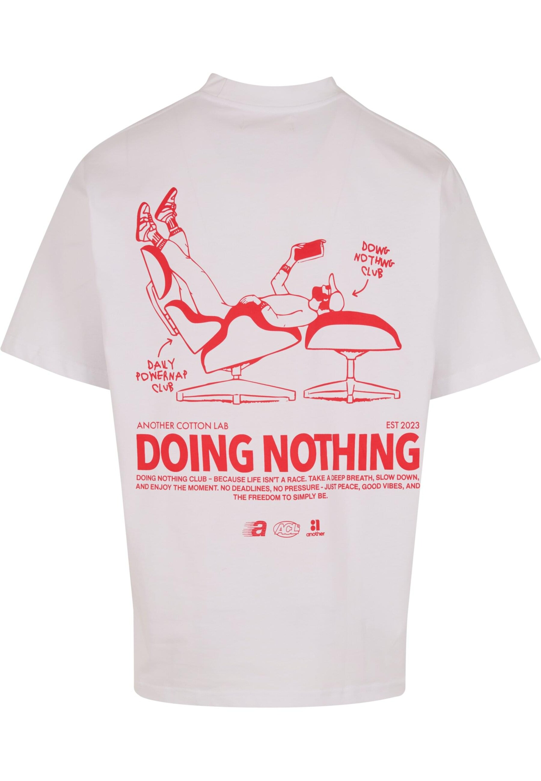 Another Cotton Lab Shirt 'Doing Nothing' in Wit