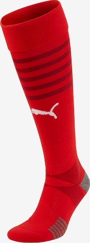 PUMA Soccer Socks in Red: front