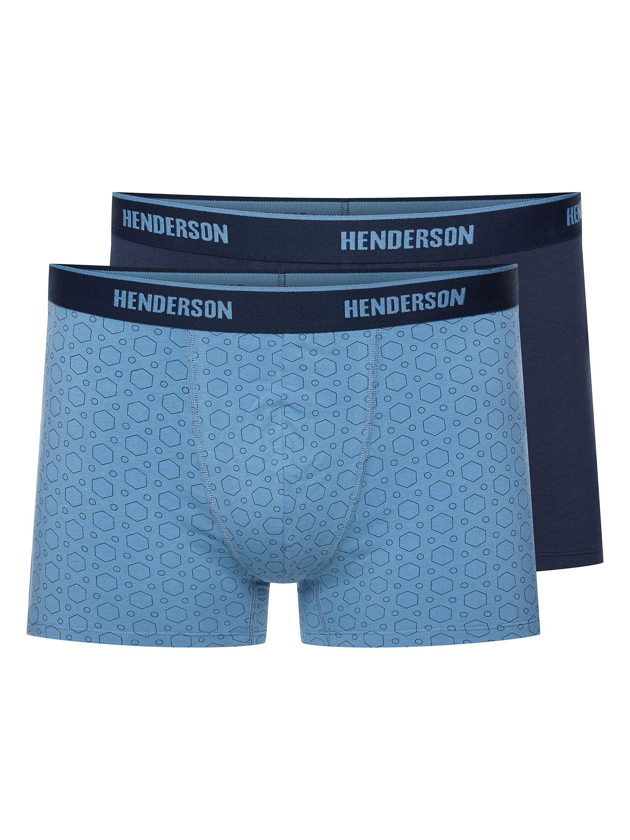 Boxer 'Boxershorts Doppelpack Baumwollmix im Mix elastischer Bund BREX' di Henderson in colori misti: frontale