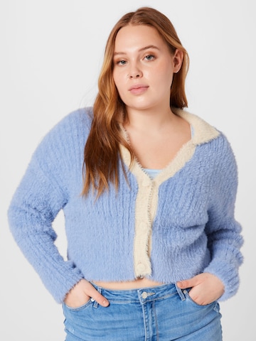 Cotton On Curve Knit Cardigan in Blue: front
