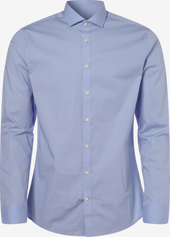 Coupe slim Chemise business Tiger of Sweden en bleu : devant