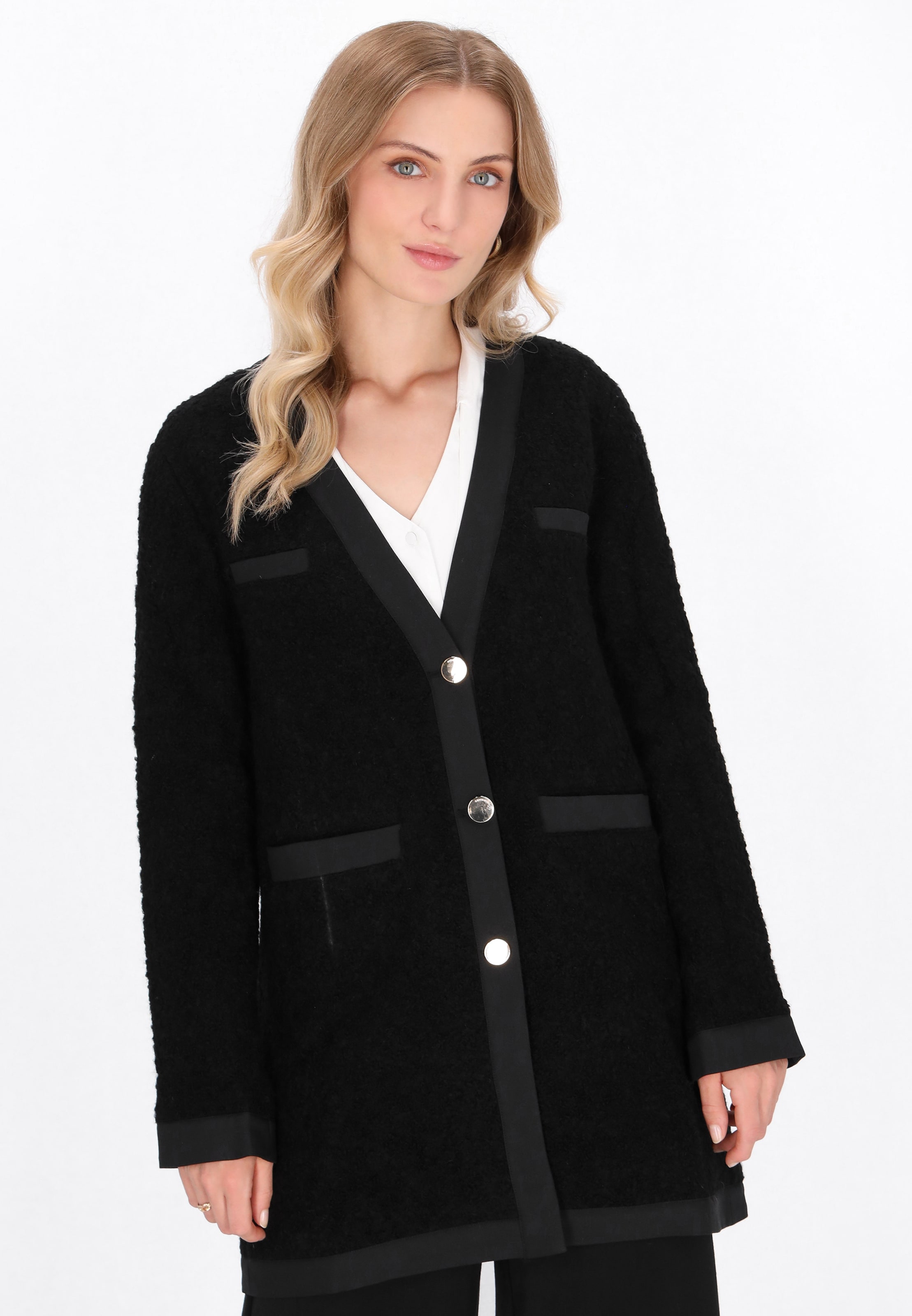 DreiMaster Vintage Blazer in Black: front
