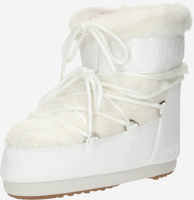 Sniego batai iš MOON BOOT, spalva – balta, Prekių apžvalga