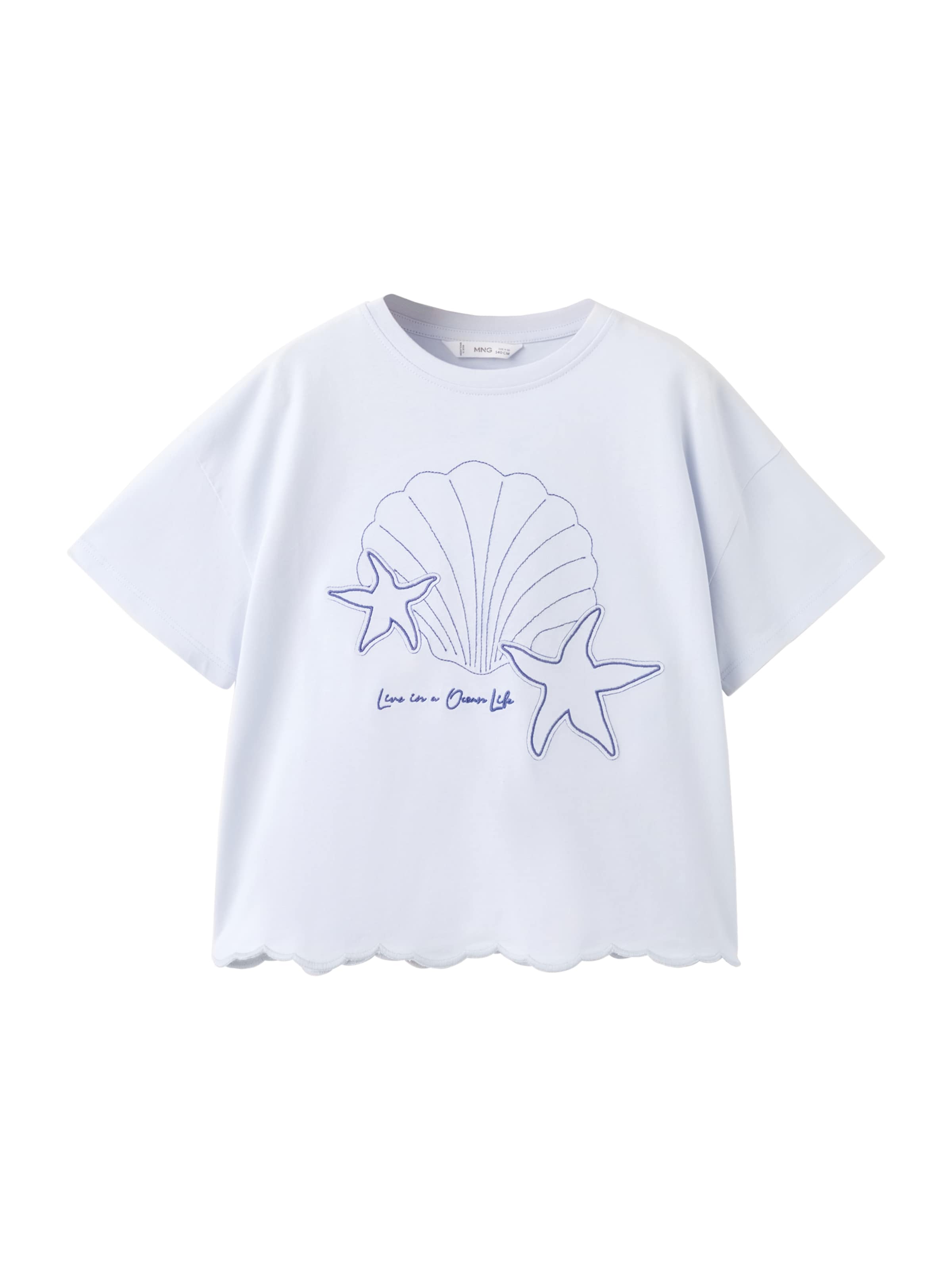 MANGO KIDSMajica 'STARFISH' - plava boja: prednji dio