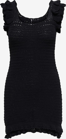 ONLY Knitted dress 'June' in Black: front