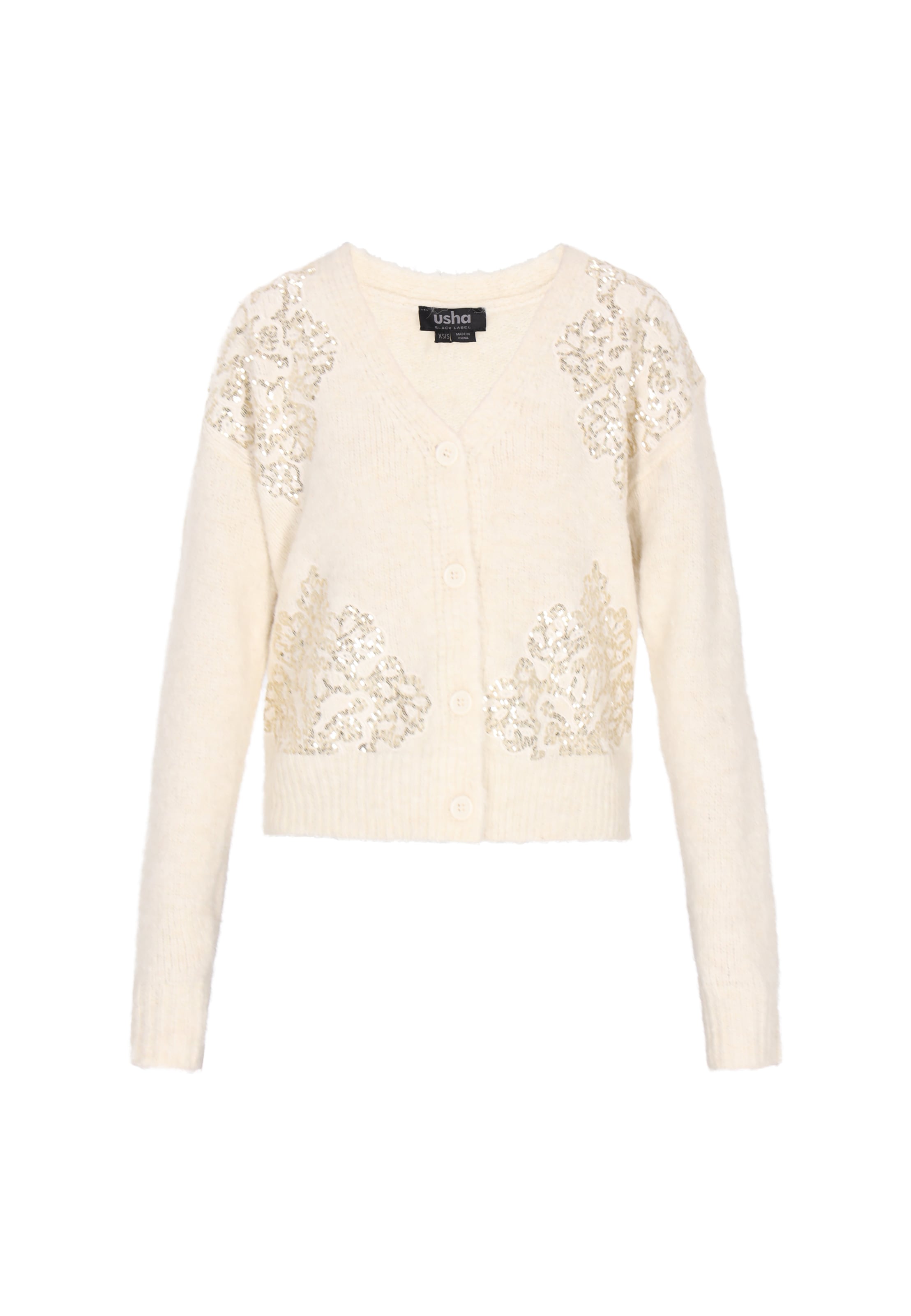 usha BLACK LABEL - Cárdigan en beige: frente