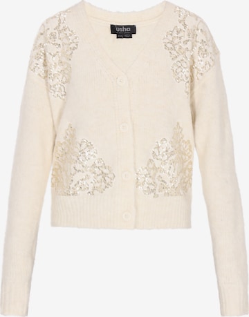 usha BLACK LABEL - Cárdigan en beige: frente