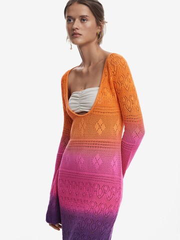 Rochie de plaja 'Tie-Dye' de la Desigual pe portocaliu
