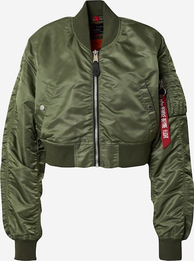ALPHA INDUSTRIES Between-Season Jacket 'MA-1' in Olive / Red / White, Item view