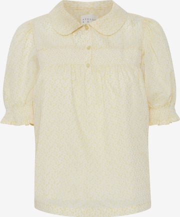 Atelier Rêve Blouse 'Irrosalee' in Yellow: front