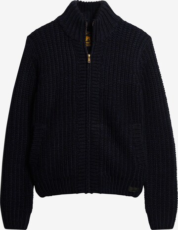 Superdry Knit Cardigan in Blue: front