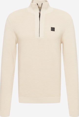 !Solid Sweater 'Valencia' in Beige: front