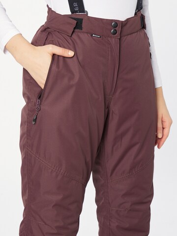 Whistler Regular Workout Pants 'Fairfax' in Brown