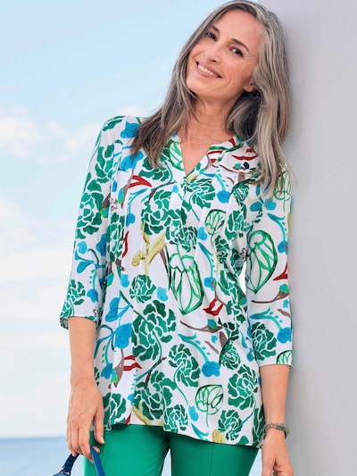 Goldner Tunic in Azure / Green / Red / White, Item view