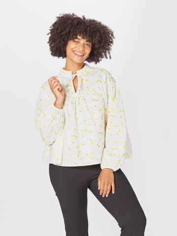 GLAMOROUS CURVE Blouse in Yellow: front