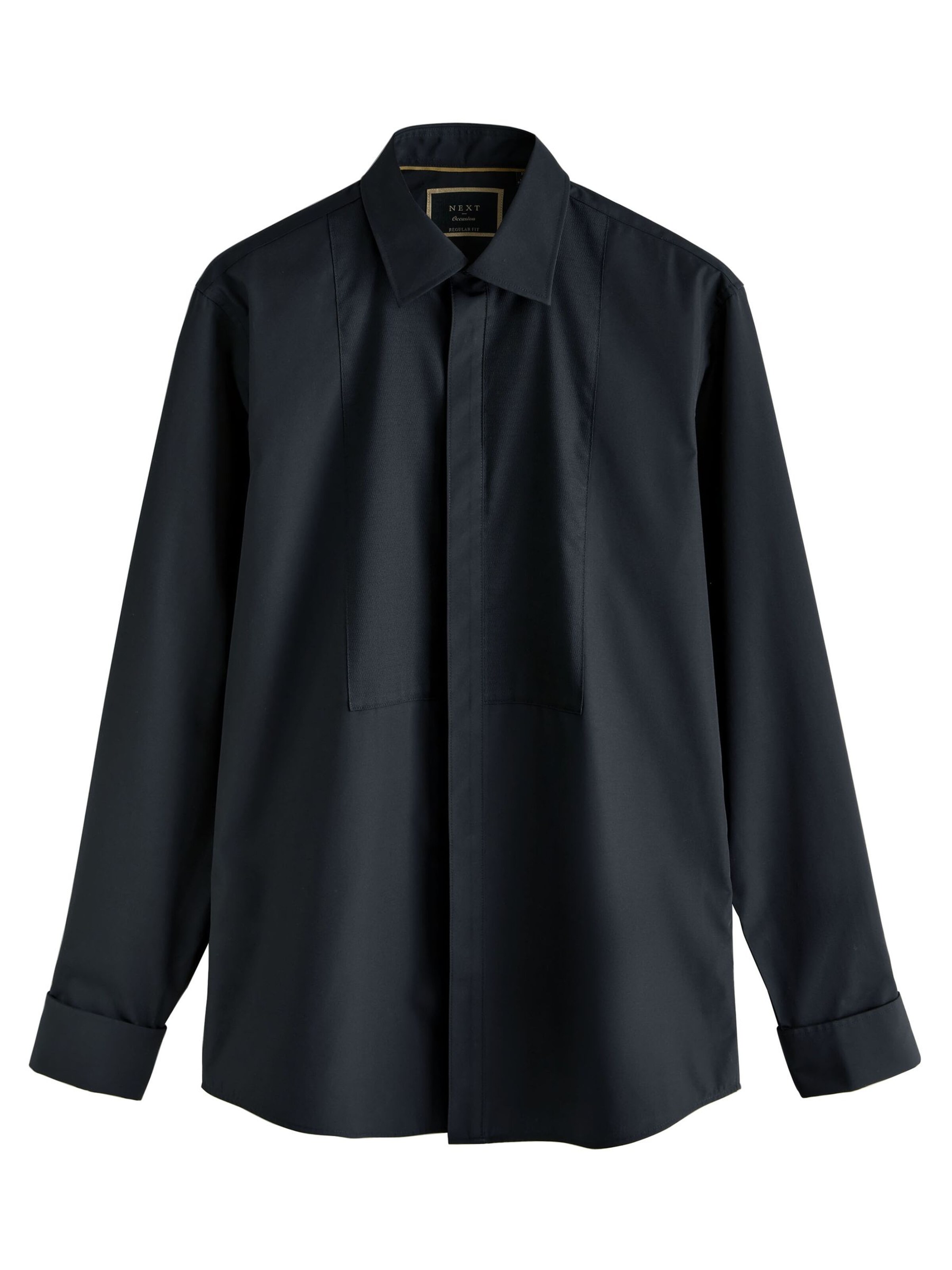 Next - Regular Fit Camisa clássica em preto: frente