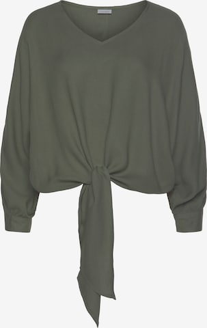 VIVANCE Blouse in Groen: voorkant