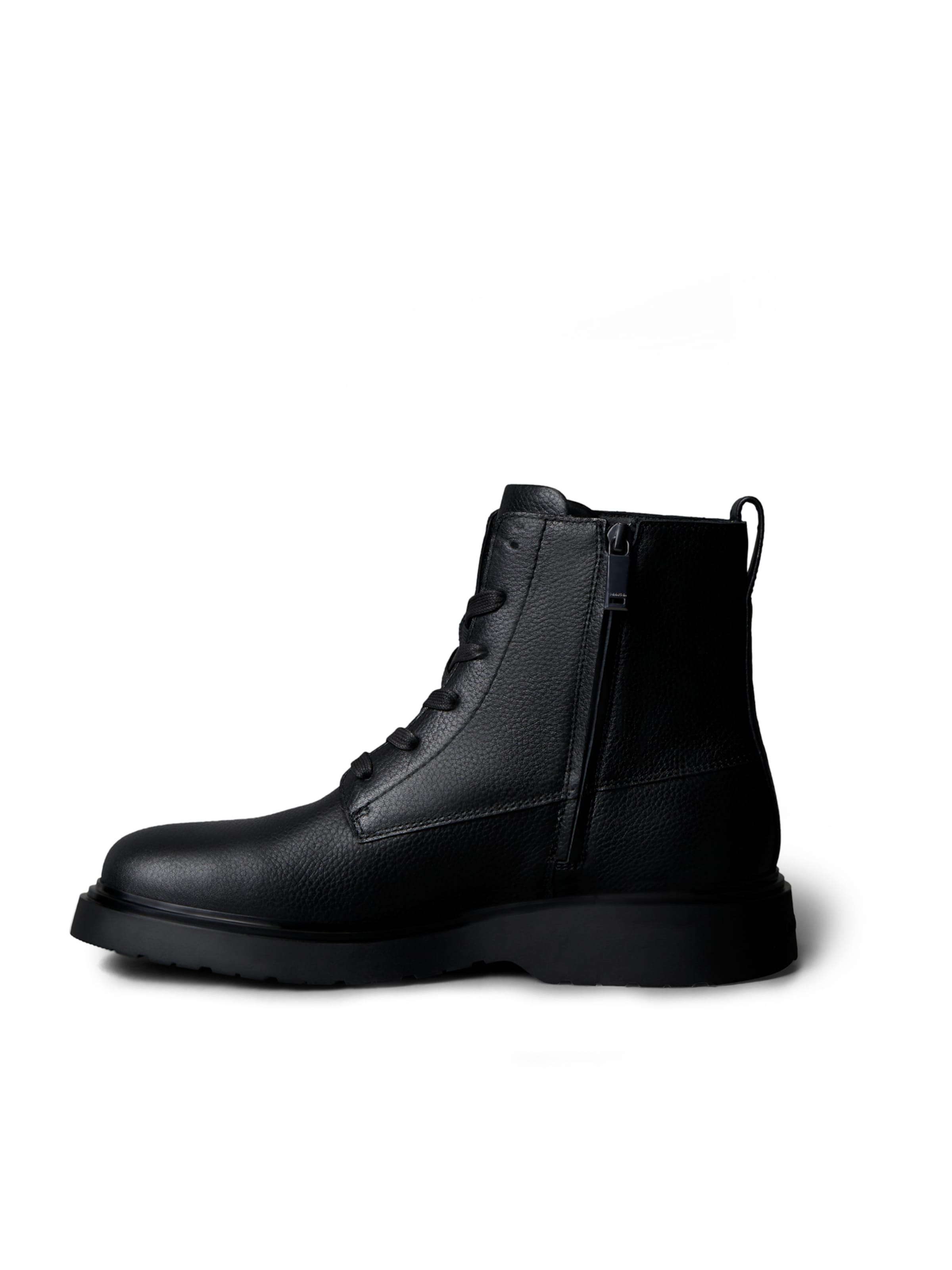 Calvin Klein Schnürboots 'Ess' in Schwarz: Vorderseite